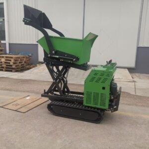 0610CSC Tracked Utility Vehicle with Large Shovel, Lifting Platform & Standing Deck: Ultimate All-Terrain Workhorse