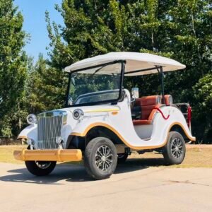 Ivory Classic - White Vintage-Style Golf Cart